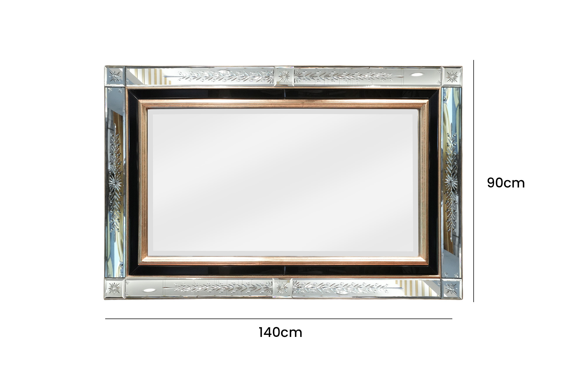 Home Decor 08-110322 Mirror Front View Size