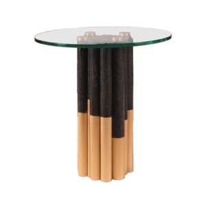 Eclipse Glass Lamp Table