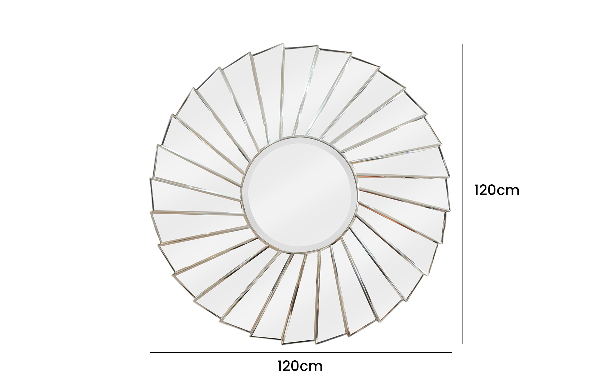 Home Decor 10-110322 Mirror Front View Size
