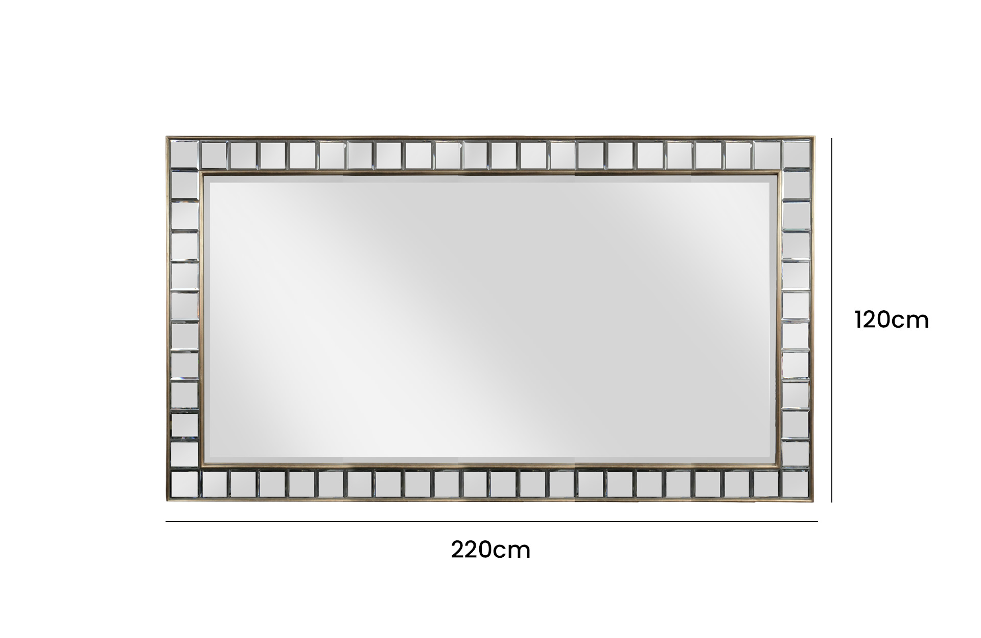 Home Decor 1121816 Mirror Front View Size