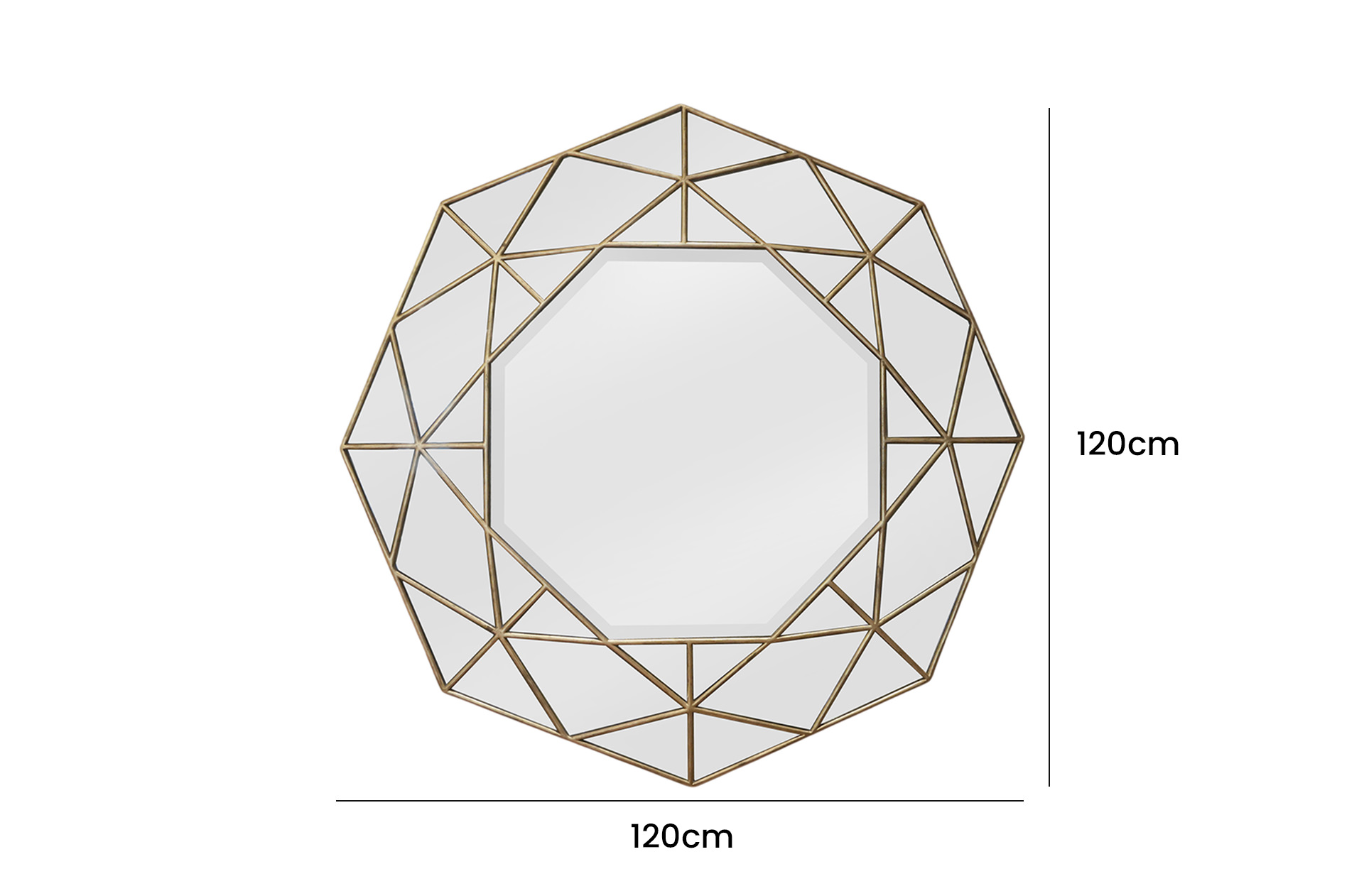 Home Decor 13-110322 Mirror Front View Size