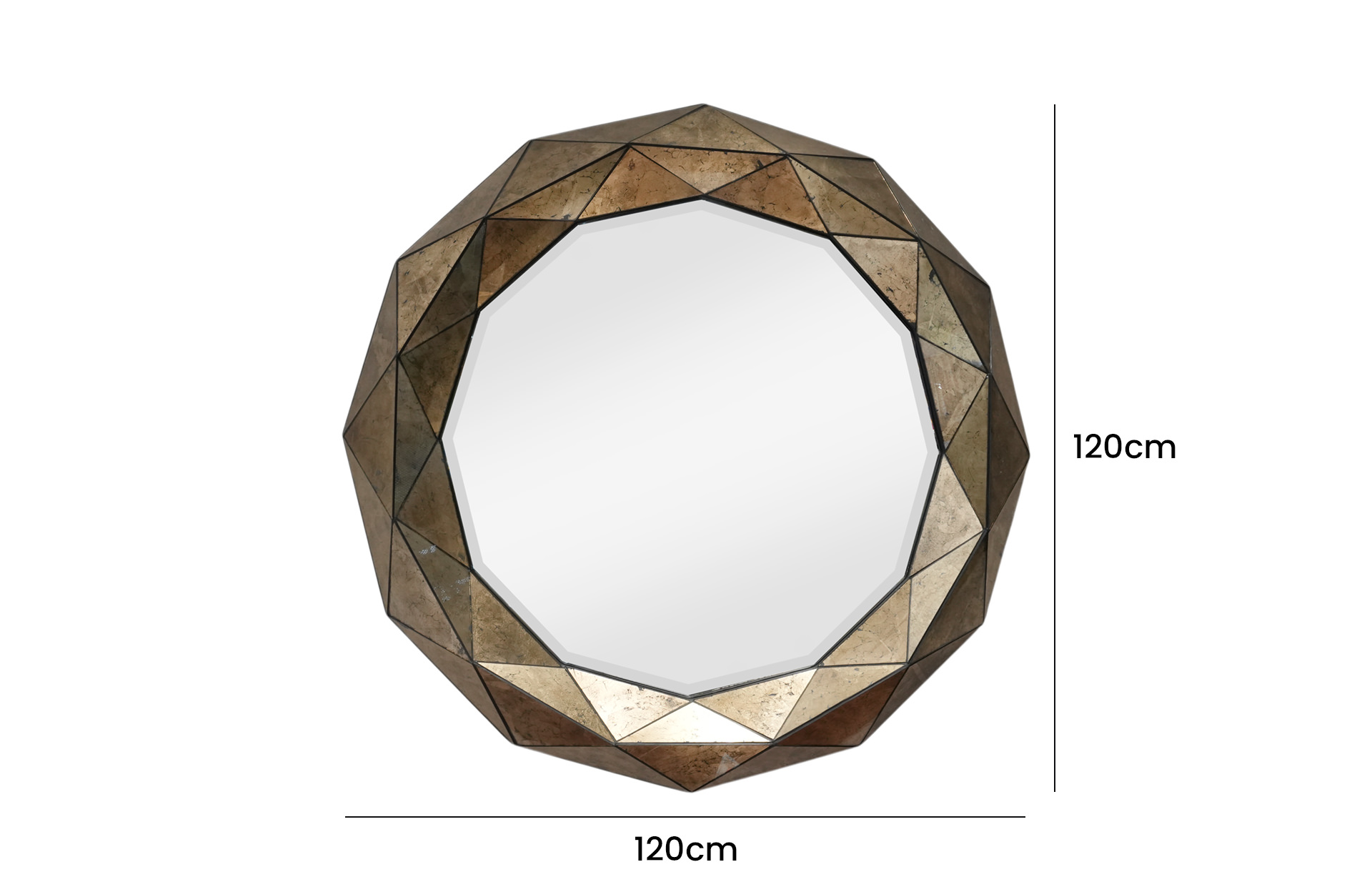 Home Decor 2502202012-01 Mirror Front View Size