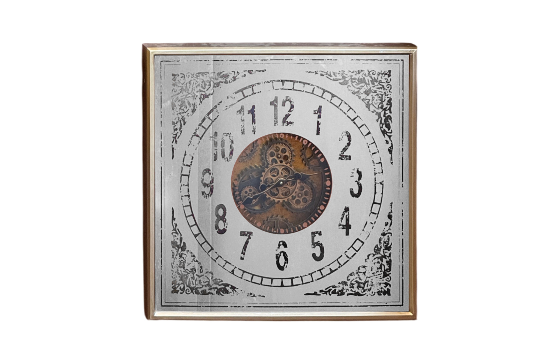 Home Decor Gear Clock 48064 Front View