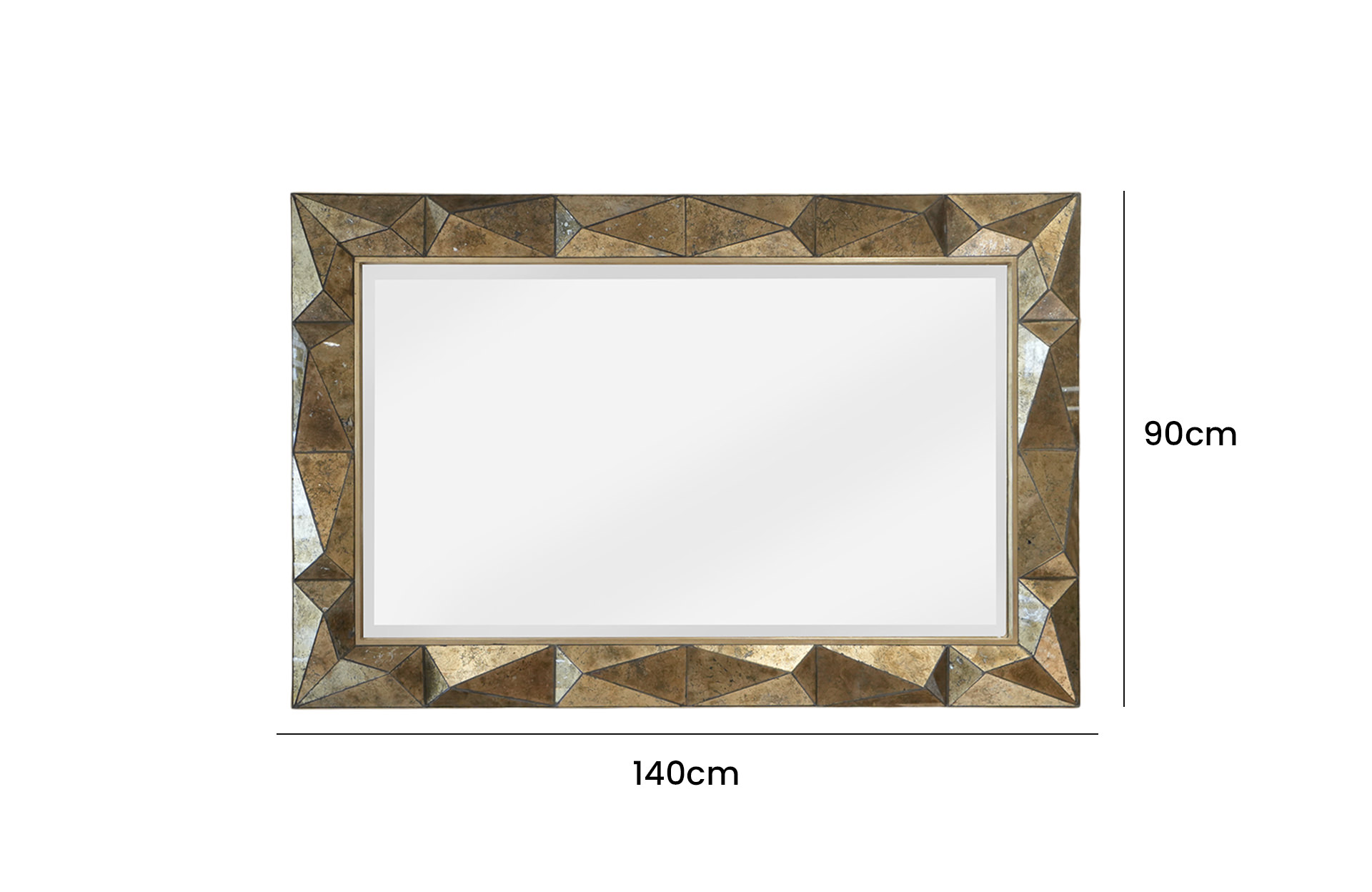 Home Decor 81220202 Mirror Front View Size
