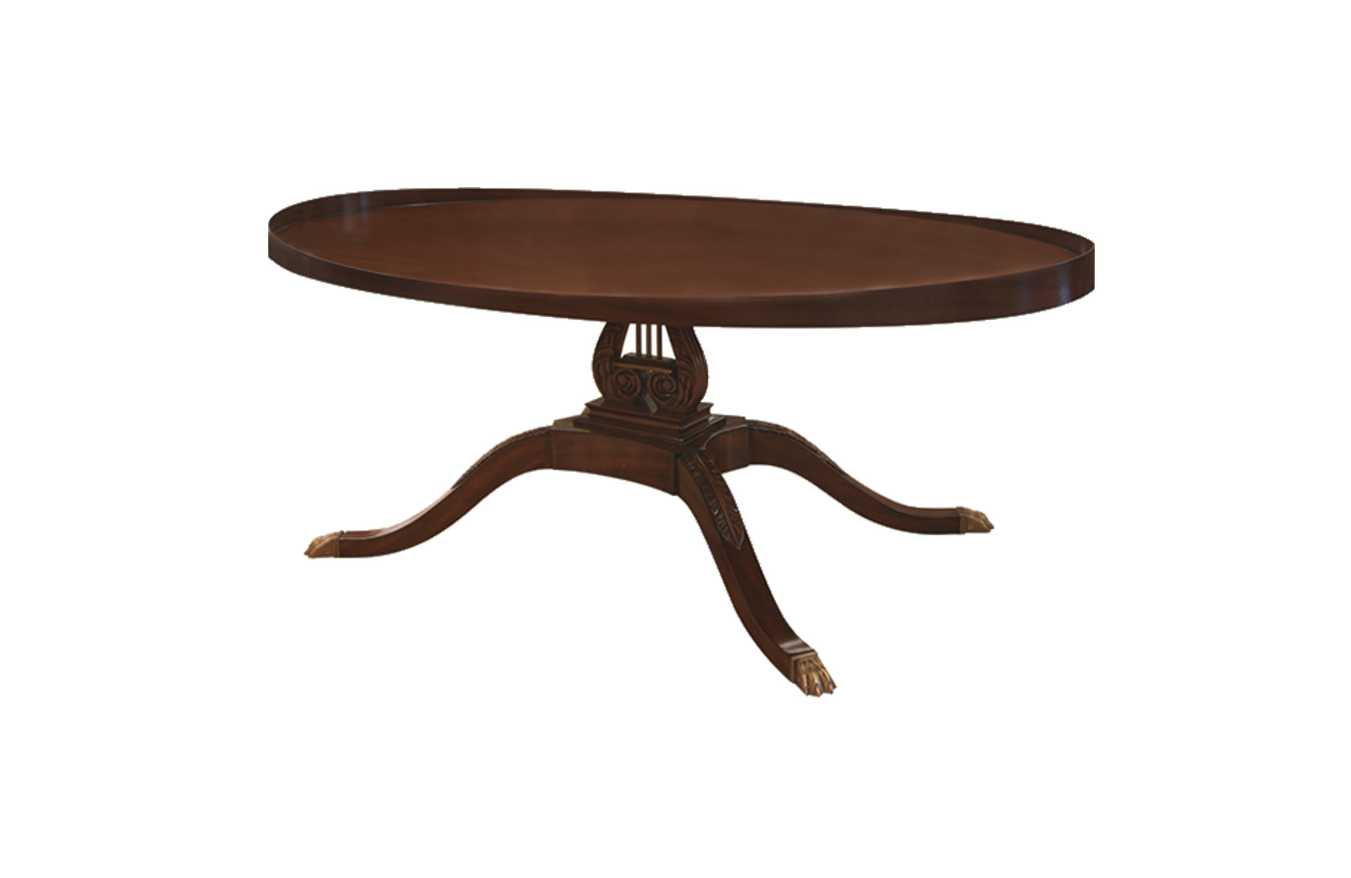 Home Decor Coffee Table Lyre 34850 Side View