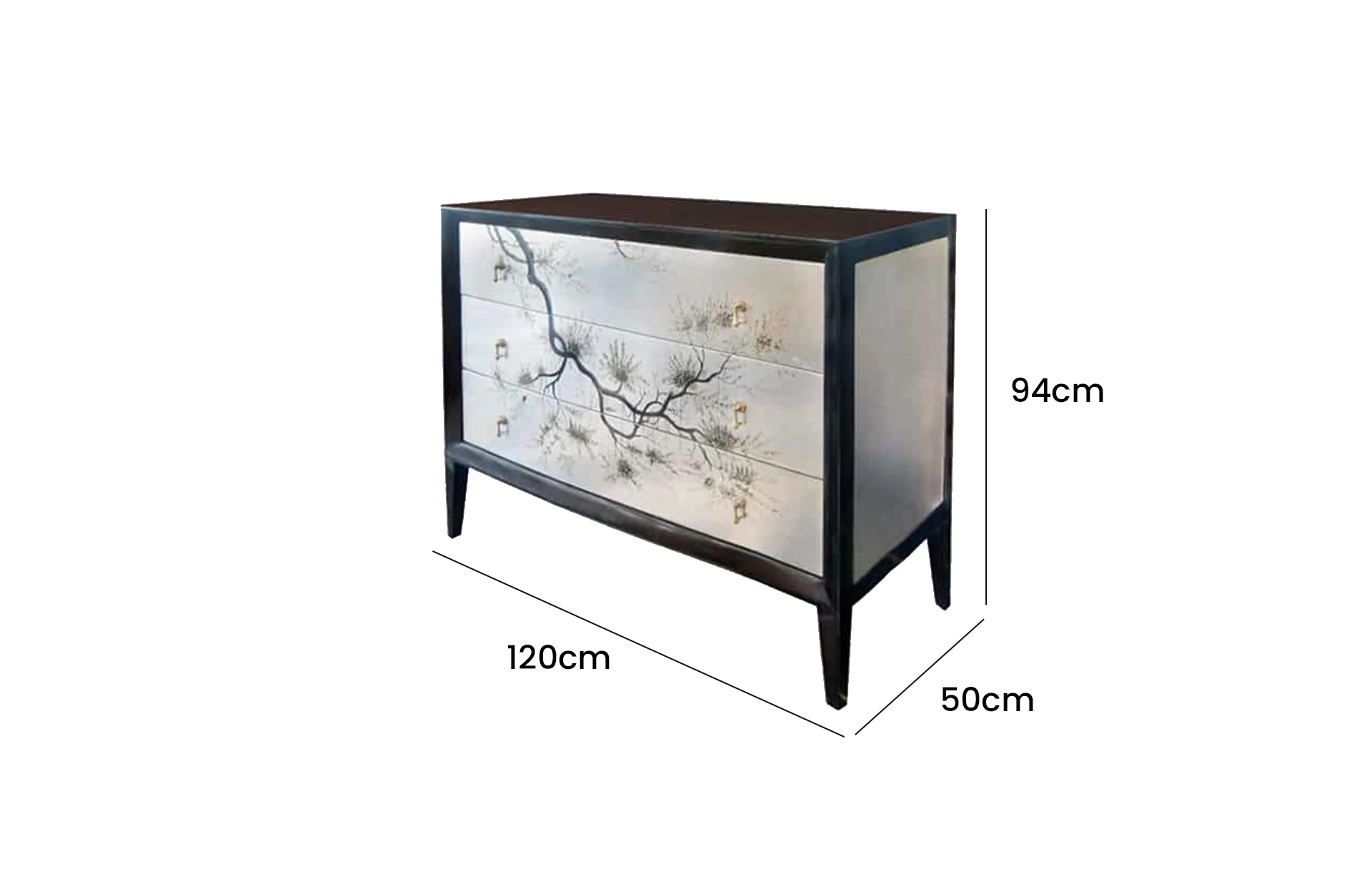 Home Decor Commode Outono 34305 Side View Size