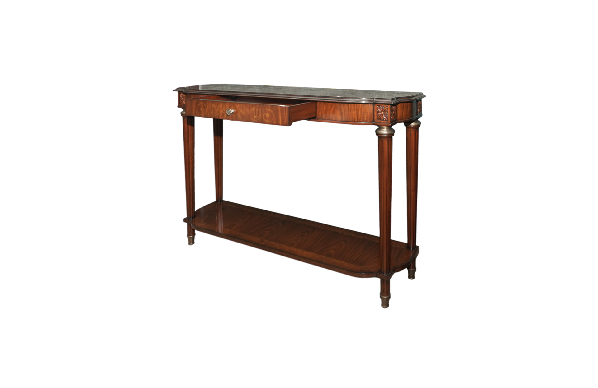 Home Decor Console Table Parma, Small 34825 Side View Open