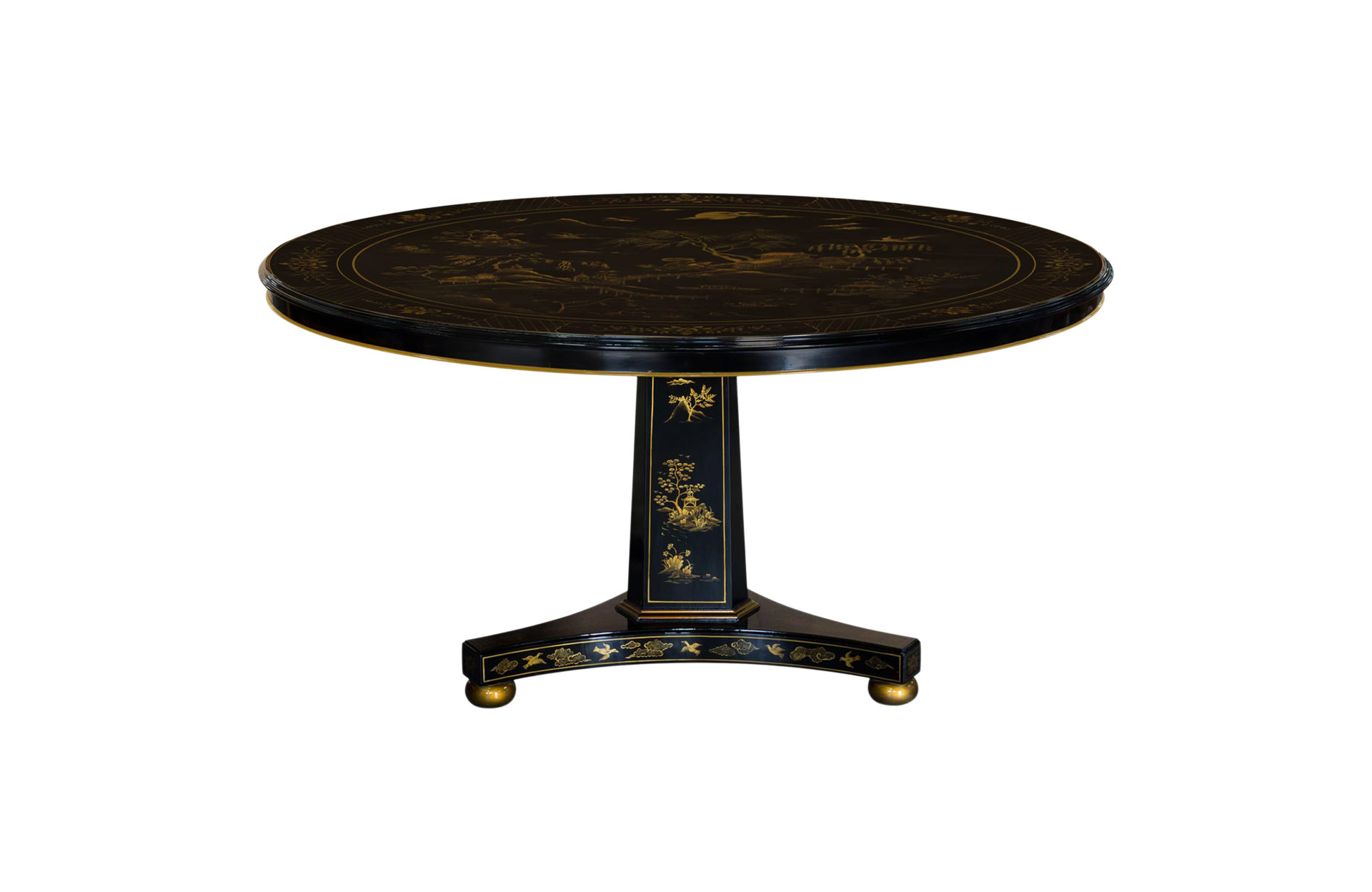 Home Decor Dining Table Dumont Chinoiserie 34116 Front View