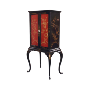 Home Decor Jewelry Cabinet Chinoiserie 34292 Side View