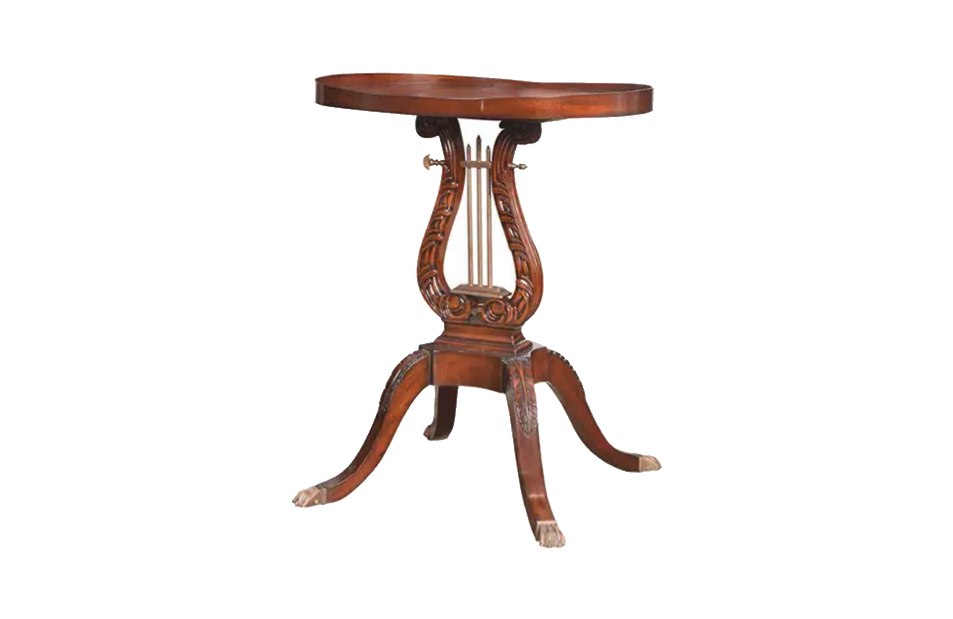 Home Decor Lamp Table Lyre 12582 Side View