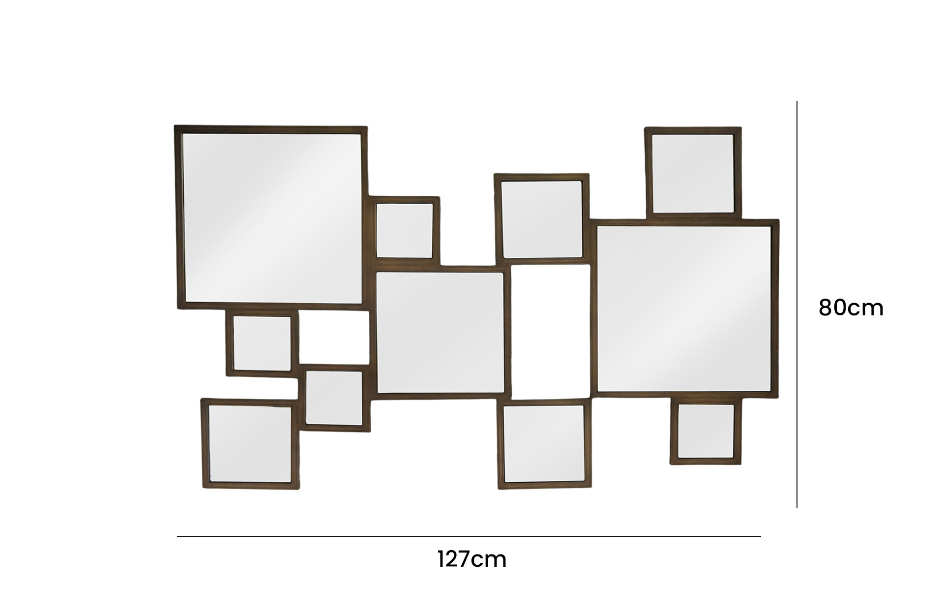 Home Decor Metal Mirror Mir Oth 20-02 Front View Size