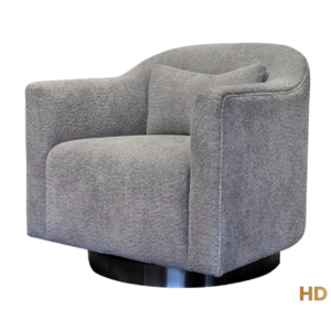 Home Decor Ortha Swivel Armchair Plain Side View