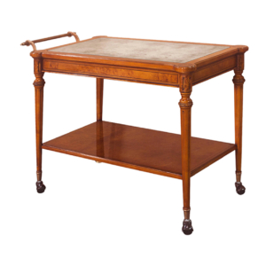Home Decor Trolley Eglomized Butler, Burl 34000 Side View