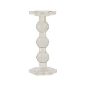 Sylvie Lead Crystal Pillar Candle Holder 72603