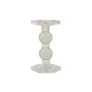 Sylvie Lead Crystal Pillar Candle Holder 72604