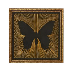 Wall Art Frame Butterfly Silhouette with Frame