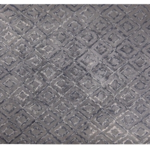 Home Decor Rectangle Carpet Wool & Viscose Carpet Handmade (220X150) Front View
