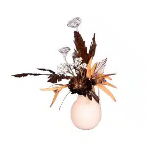 Nr.18 Modern metal vase, funky look 2023