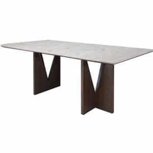 Home Decor Dining Table Marca Rectangular Dining 84" Side View