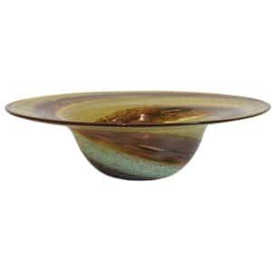Svirla Blown Glass Bowl Amber 76714