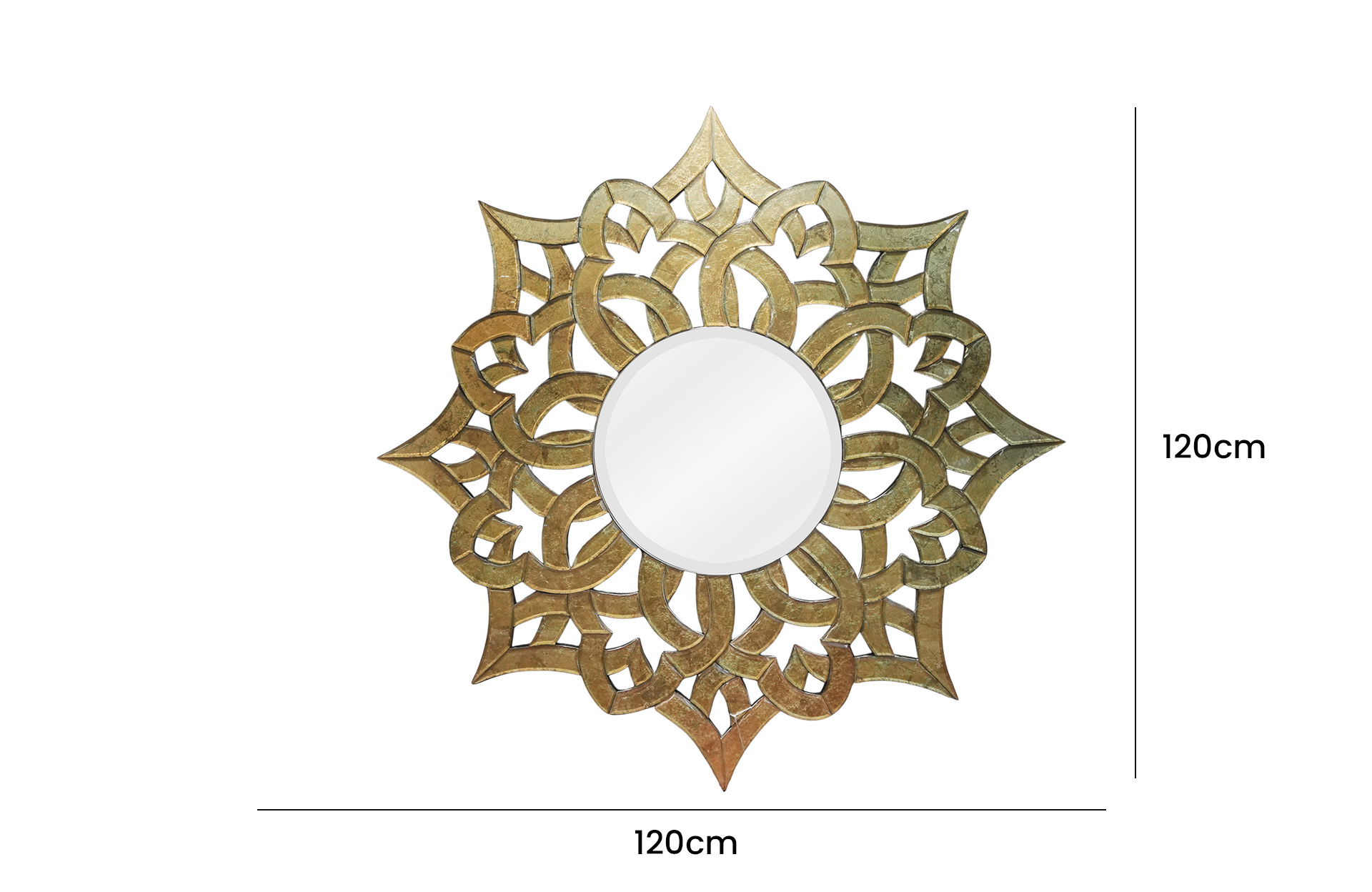 Home Decor 250220203 Mirror Front View Size