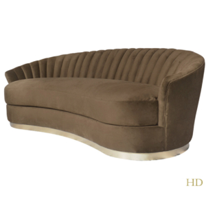 Home Decor Sofa Damascus 3S Marquis Cocoa Side View