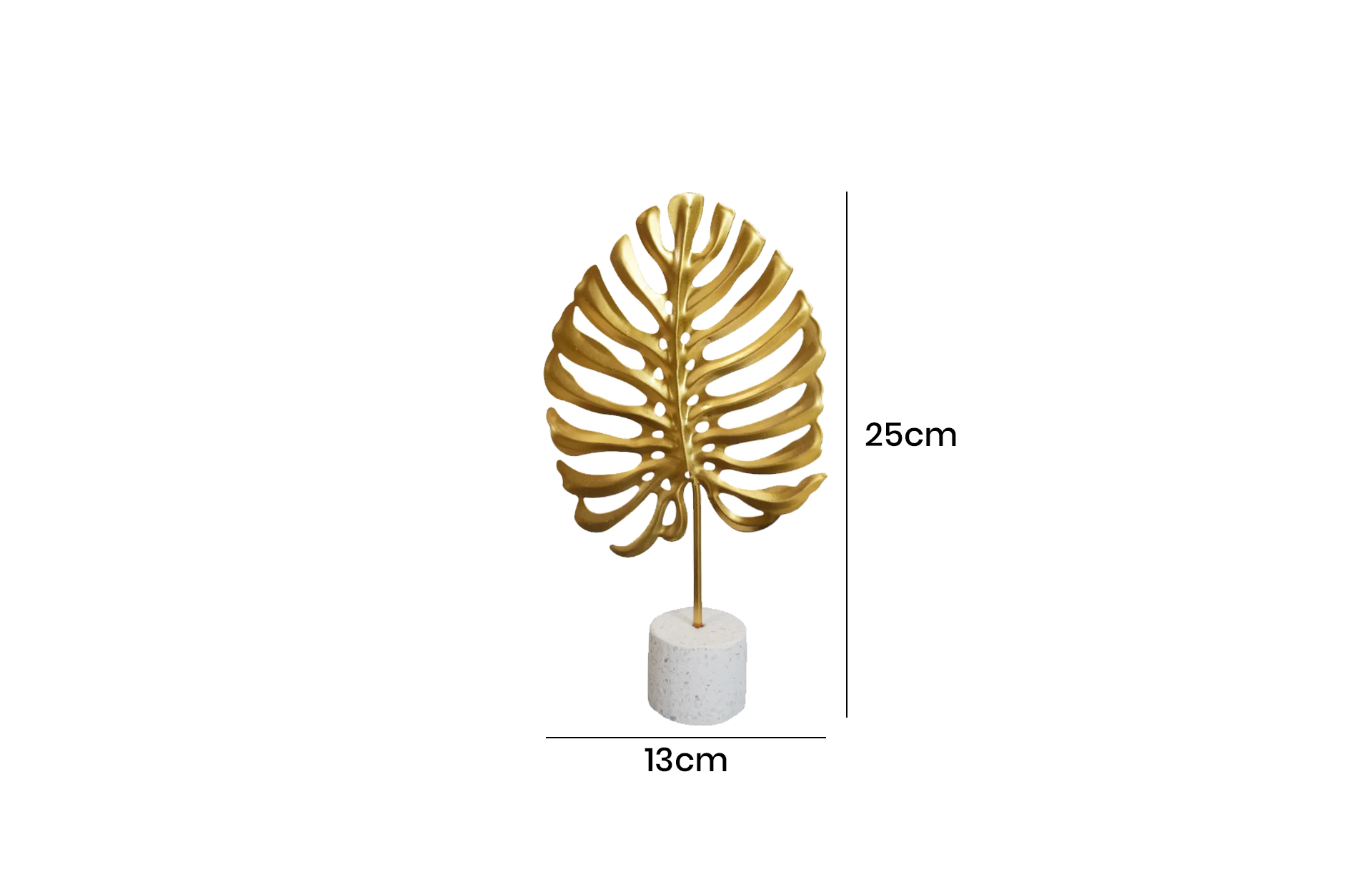 Home Decor Iron Material Ornament MK020L Front View Size