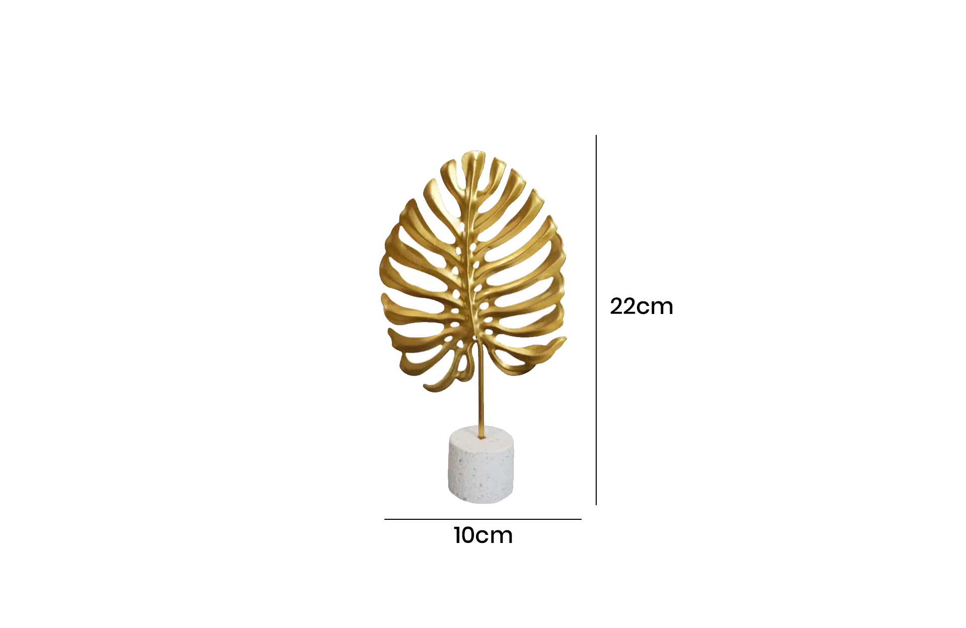 Home Decor Iron Material Ornament MK020M Front View Size
