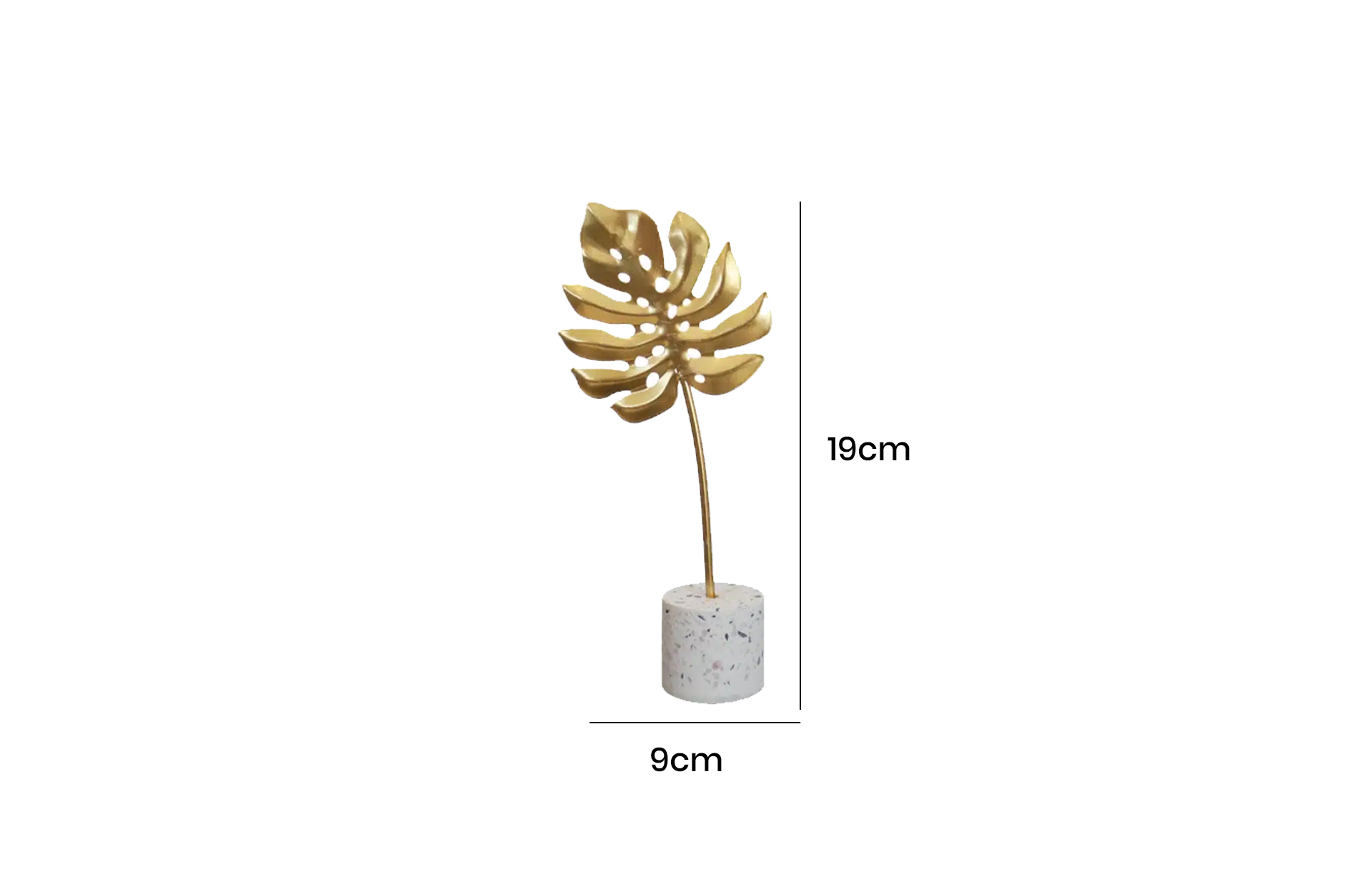 Home Decor Iron Material Ornament MK022M Front View Size