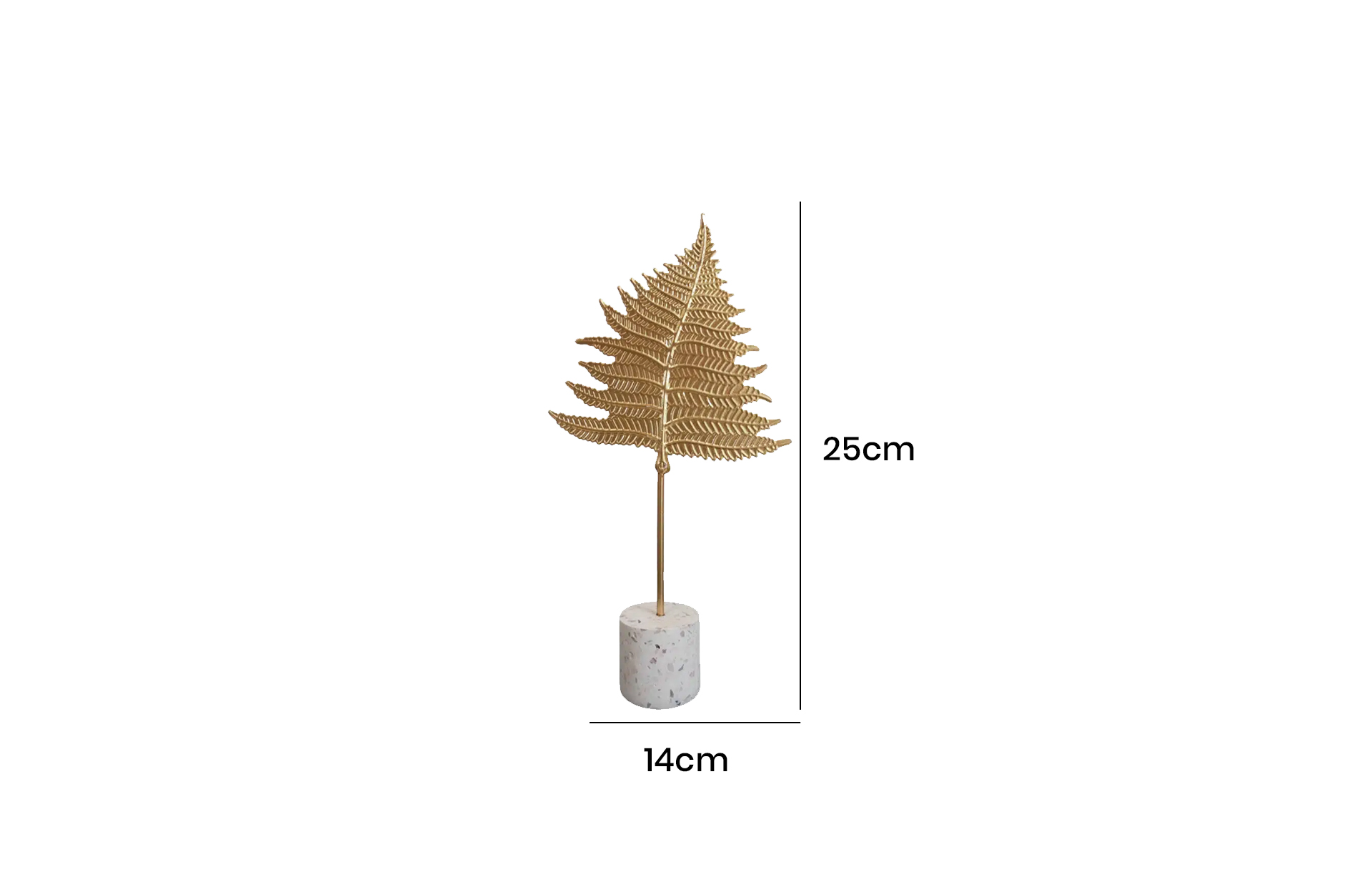 Home Decor Iron Material Ornament MK023L Front View Size