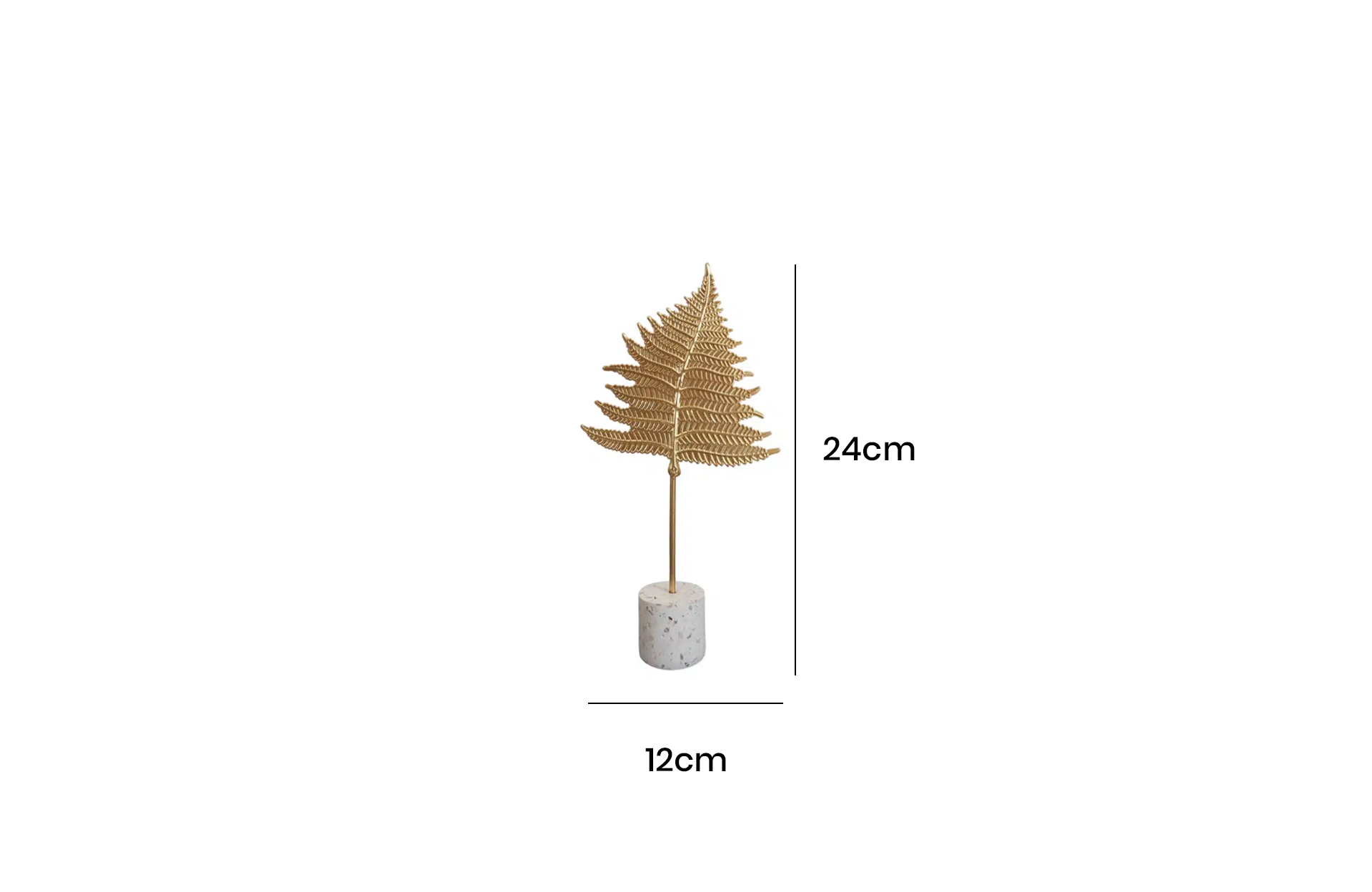 Home Decor Iron Material Ornament MK023M Front View Size