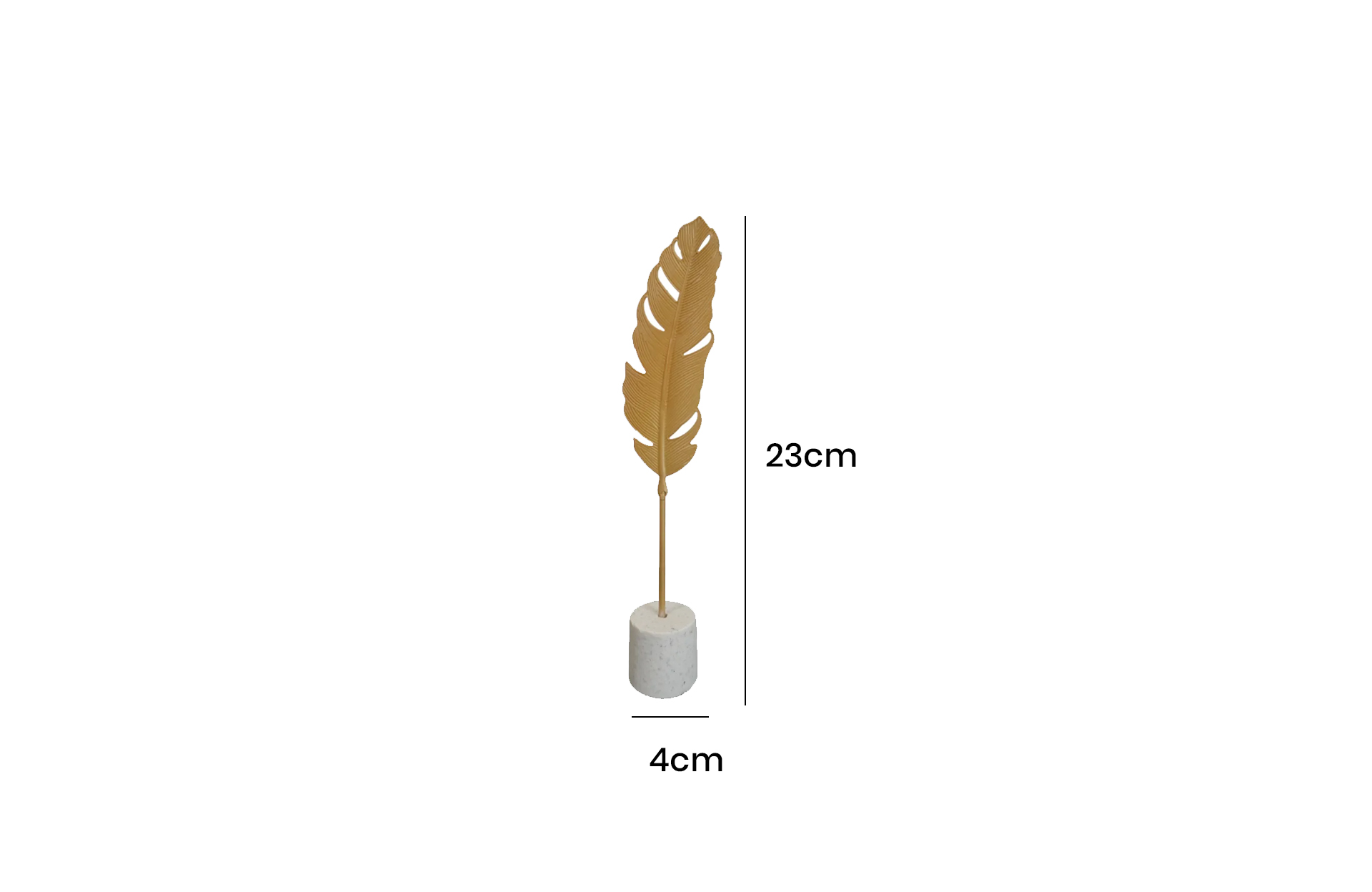 Home Decor Iron Material Ornament MK024M Front View Size