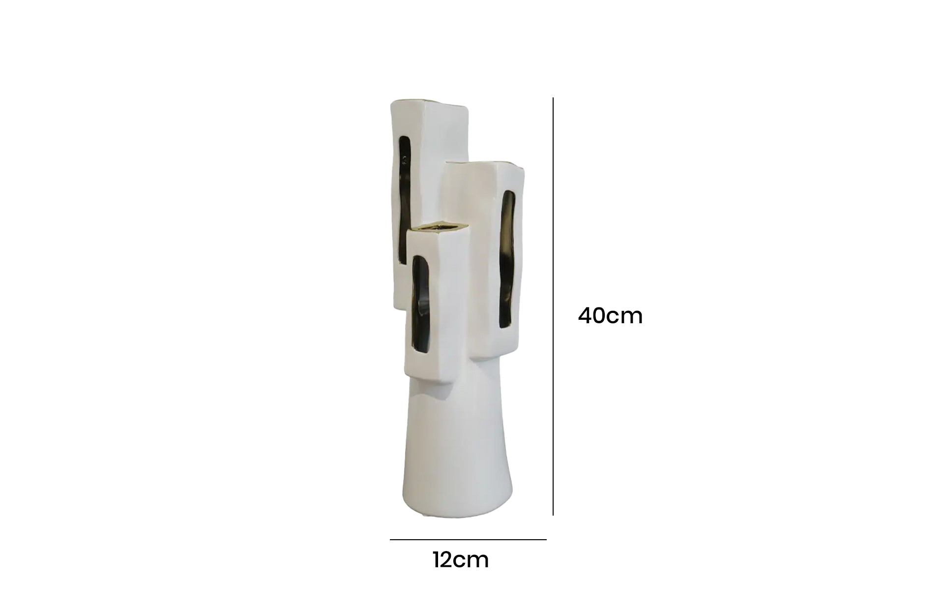 Home Decor Ceramic Home Decoration 1528L Side View Size