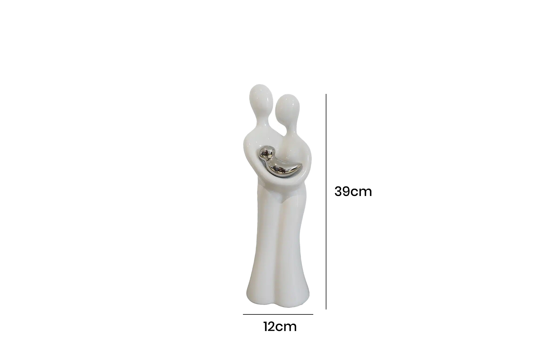 Home Decor Ceramic Home Decoration 4584 Front View Size