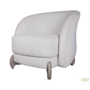 Home Decor Armchair Capri Denton Cream Side View