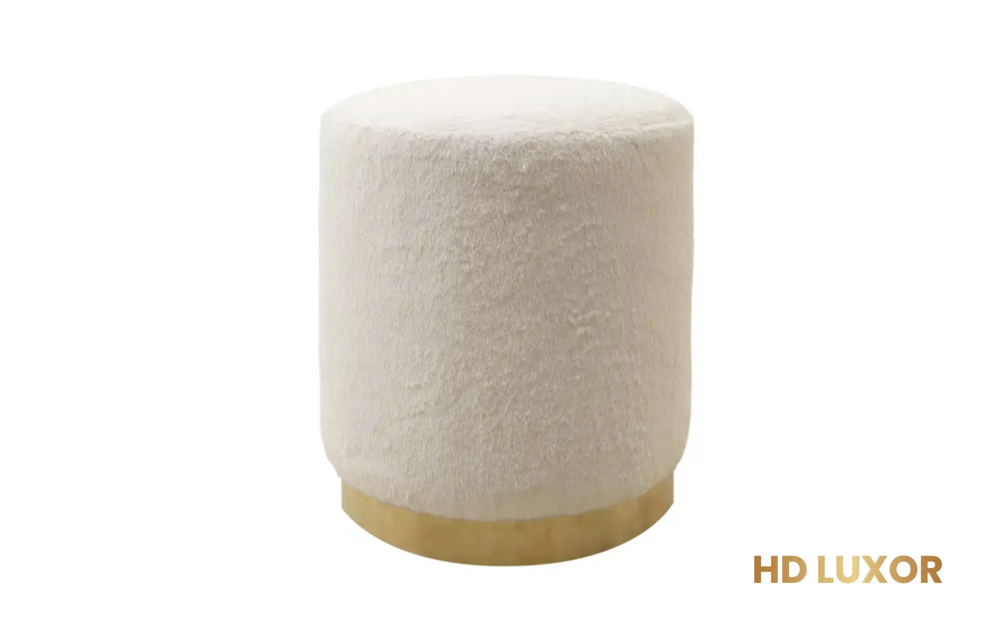 Pouf Ottoman Stool Ivory Mane Home Decor Indonesia