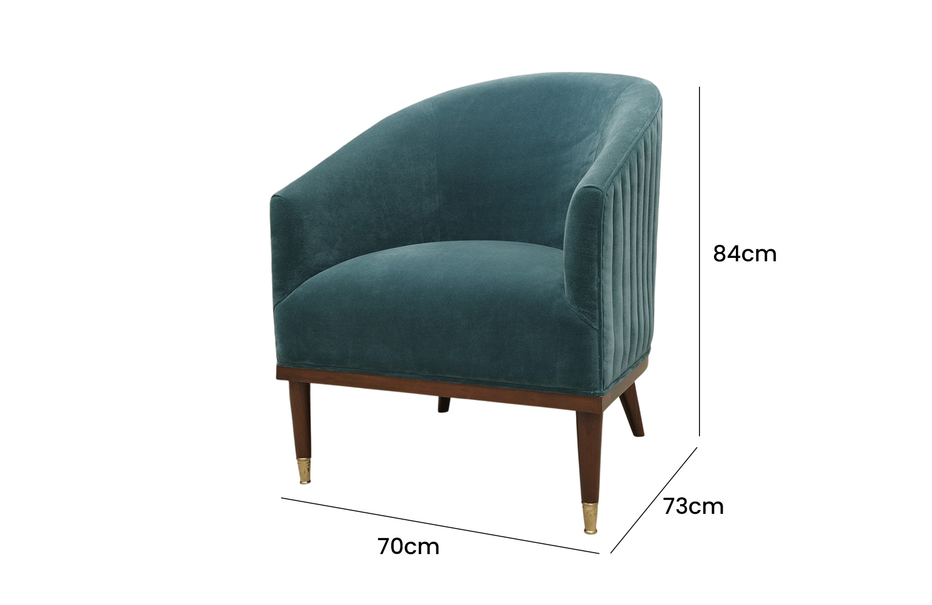 Home Decor Delta Chair 01 Side View Size