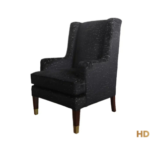 Home Decor Arm Chair Livorno Single 11 Onyx Side View
