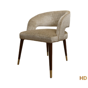 Home Decor Tiara Dining Chair MTV Cream Side View