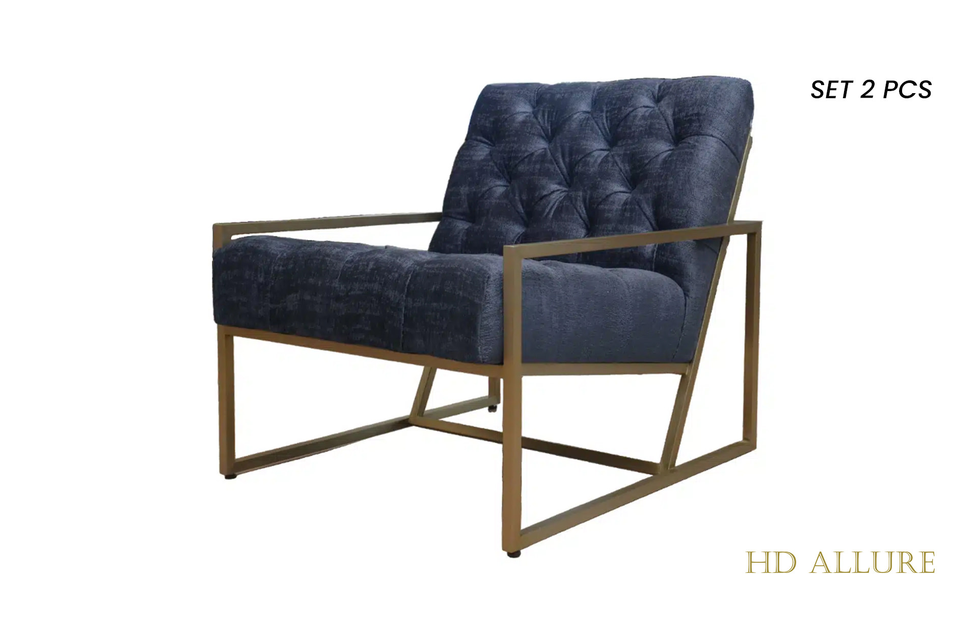 Home Decor Armchair Raveo A2727-9B Side View
