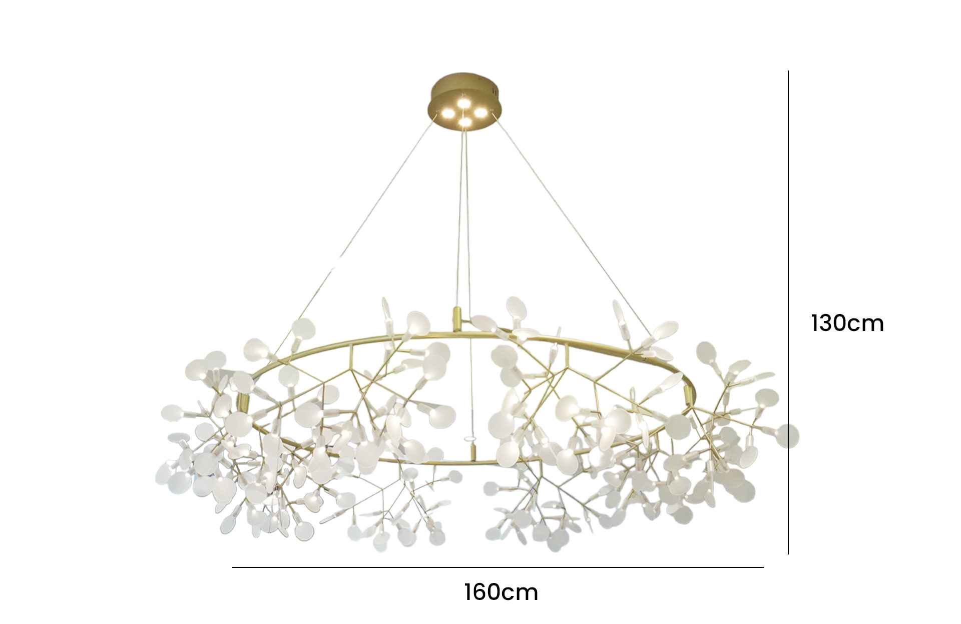 Home Decor Lighting MO 1001R-216 Front View Size