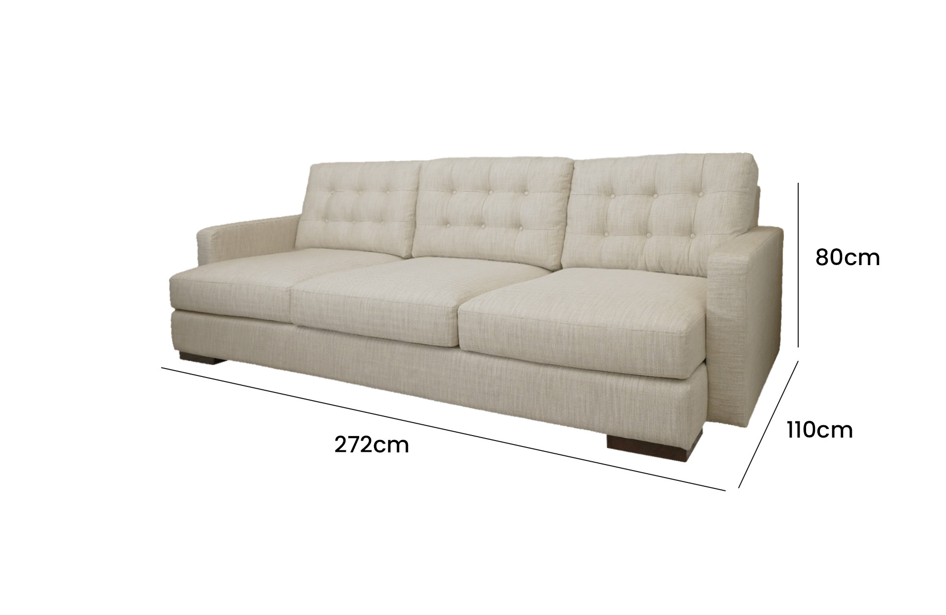 Home Decor New Blazer Fashion Sofa 25 Greige Side View Size
