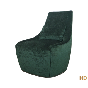 Home Decor Armchair Sigma Lounge Chair Hunter Side View