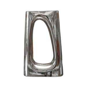 Home Decor Vase & Ceramic Jars FA-D22070A Ring Vase Silver A Front View