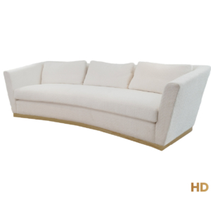 Home Decor Savoia Sofa 4S Ivory Side View