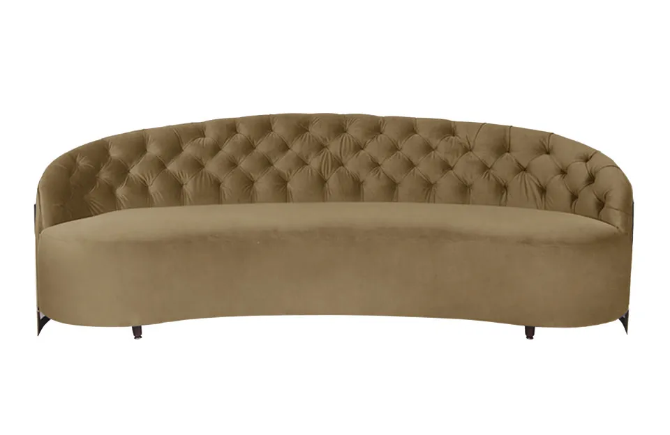 Home Decor Sofa Malaga 3S Marquis Coffee Front View