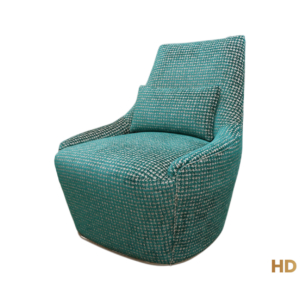 Home Decor Sigma Lounge Chair M 1360 Teal Side View
