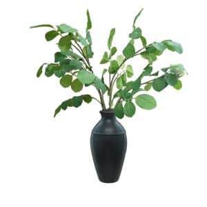 Home Decor Flower Arrangement No-85 Black Botel Big Leaven 24 Front View