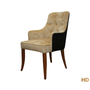Home Decor Coda Dining Chair HB Cream ( Quilt ) Side View