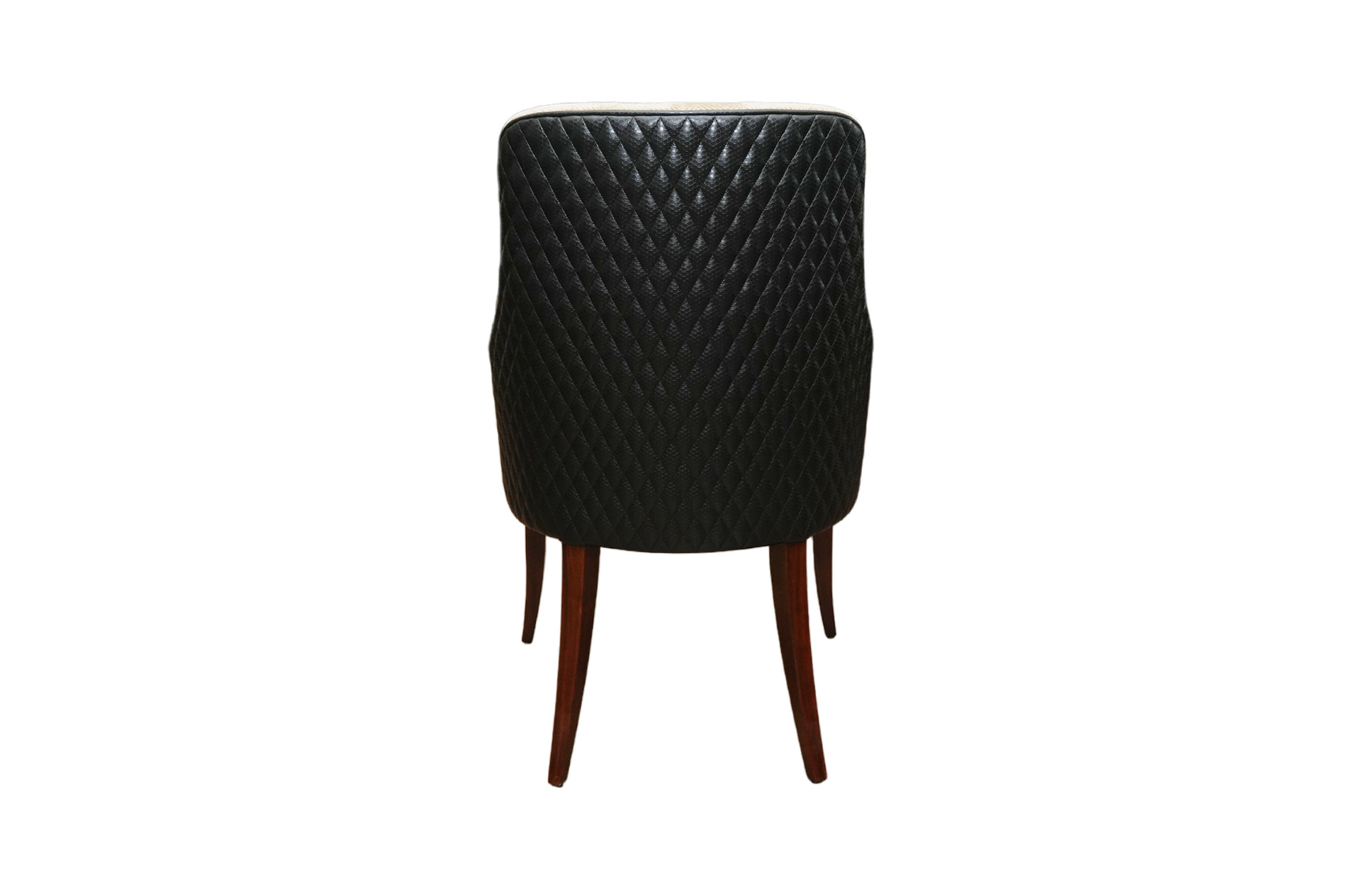 Home Decor Coda Dining Chair HB Cream ( Quilt ) Back View